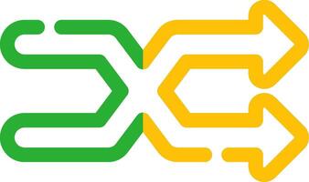 Line Two Color Design vector