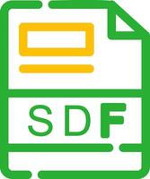 SDF Creative Icon Design vector