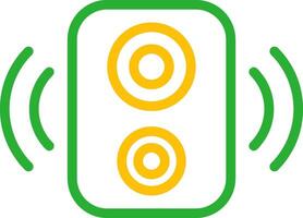 diseño de icono creativo de altavoz vector