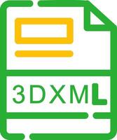 3DXML Creative Icon Design vector