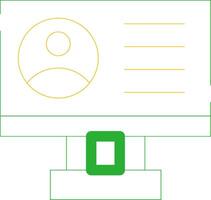 Profile Creative Icon Design vector