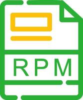 RPM Creative Icon Design vector