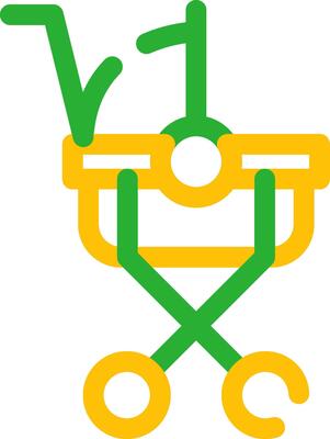 Stroller Creative Icon Design