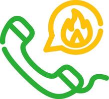 Emergency Call Creative Icon Design vector