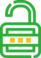 Lock Open Creative Icon Design vector