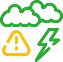 Weather Alert Creative Icon Design vector