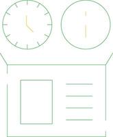 Real Time Inventory Info Creative Icon Design vector
