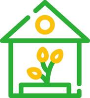 Greenhouse Creative Icon Design vector