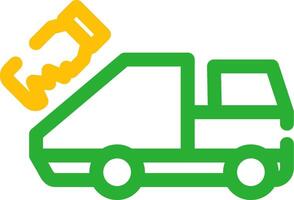 Garbage Truck Creative Icon Design vector