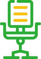 Desk Chair Creative Icon Design vector
