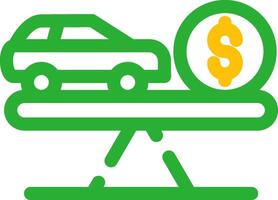 Fair Market Value Creative Icon Design vector