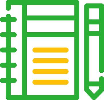 Diary Study Creative Icon Design vector