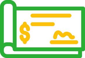 Cheque Creative Icon Design vector