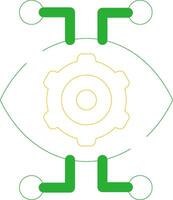 Robotics Eye Creative Icon Design vector