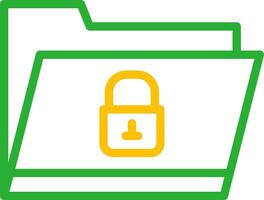 Locked Folder Creative Icon Design vector