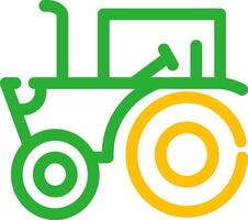 diseño de icono creativo de tractor vector