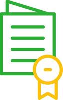Certificate Creative Icon Design vector