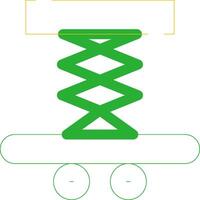 Car Lifter Creative Icon Design vector