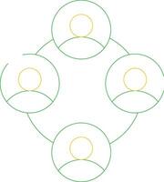Networking with People Creative Icon Design vector