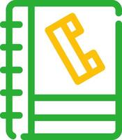 diseño de icono creativo de libreta de teléfonos vector