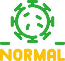 New Normal Creative Icon Design vector