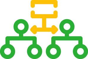 Labeled Hierarchy Creative Icon Design vector