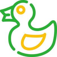 Rubber Duck Creative Icon Design vector