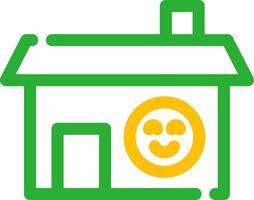 Happy Home Creative Icon Design vector