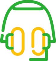 Headphones Creative Icon Design vector