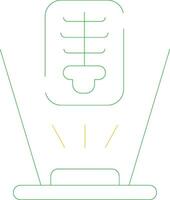 Virtual X Ray Creative Icon Design vector