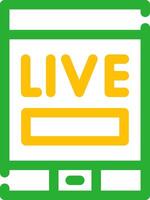 Live Stream Creative Icon Design vector