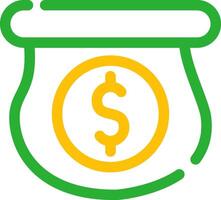 Money Bag Creative Icon Design vector