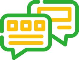 Chat Bubble Creative Icon Design vector