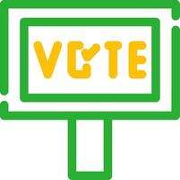 votar diseño de icono creativo vector