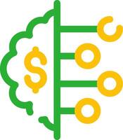 inteligencia creativo icono diseño vector