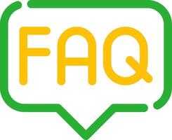 FAQ Creative Icon Design vector