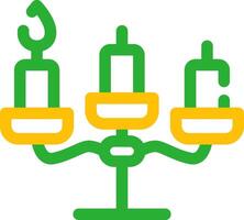 diseño de icono creativo de candelabros vector