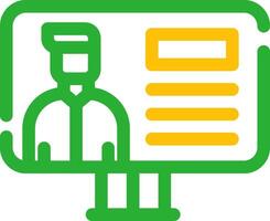 Online Lecture Creative Icon Design vector