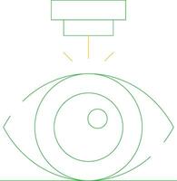 Laser Vision Correction Creative Icon Design vector