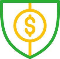 Shield Money Creative Icon Design vector