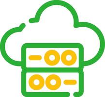 Cloud Data Creative Icon Design vector