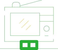 Digital Television Creative Icon Design vector
