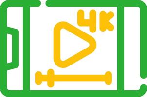 diseño de icono creativo de transmisión de video vector