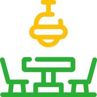 Dining Table Creative Icon Design vector