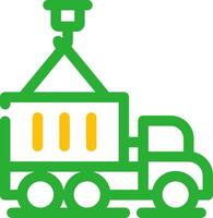 Container Truck Creative Icon Design vector