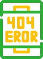 diseño de icono creativo de error vector