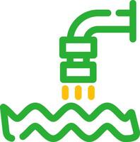 Waste Water Creative Icon Design vector