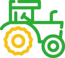 diseño de icono creativo de tractor vector