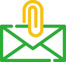 Attach File Email Creative Icon Design vector