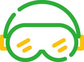 Ski Goggles Creative Icon Design vector